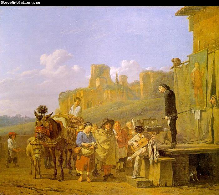 Karel Dujardin A Party of Charlatans in an Italian Landscape